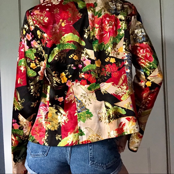 Vintage Asian Inspired Brocade Jacket - Picture 3 of 7